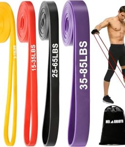 Resistance Bands, Pull Up Assistance for Men/Women, Exercise Bands, Workout Bands for Body Stretching, Physical Therapy, Muscle Training